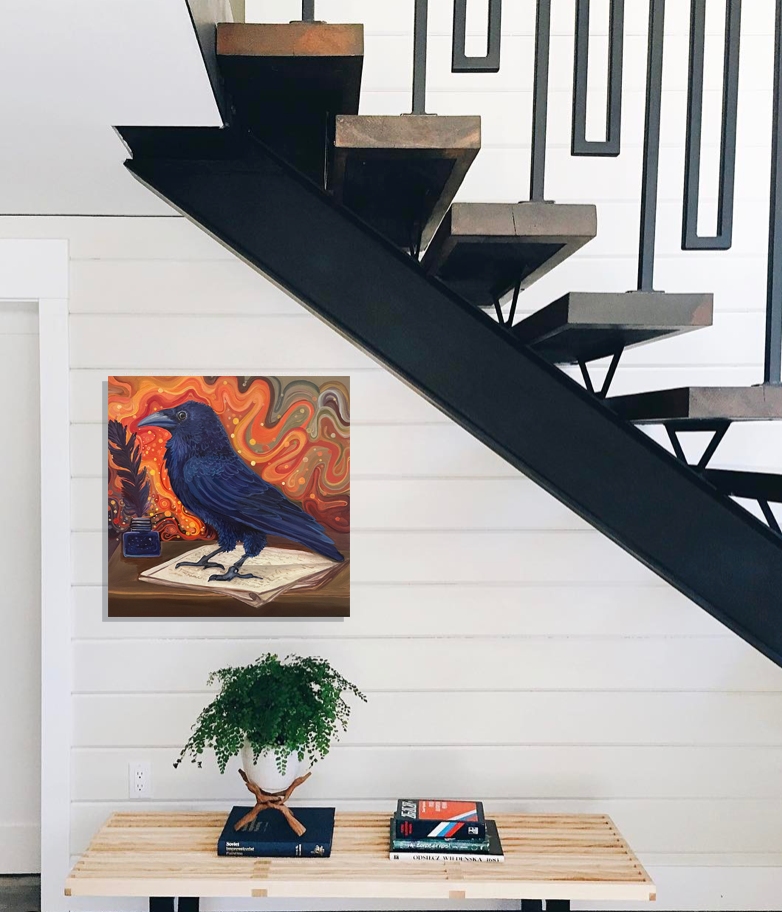 Raven And Writing Desk