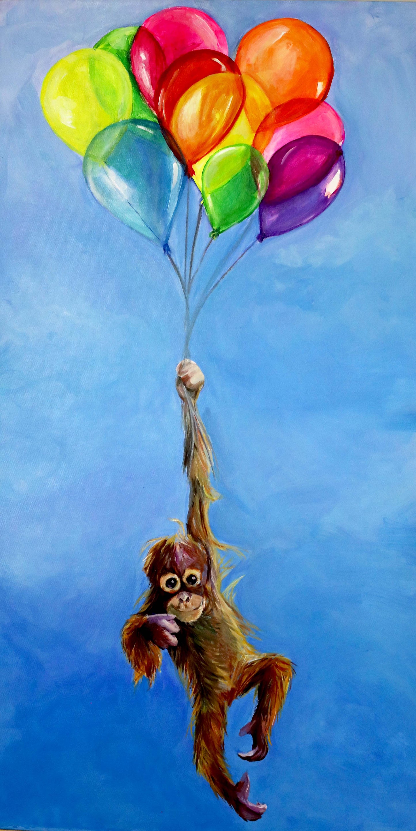 Monkey with Balloons