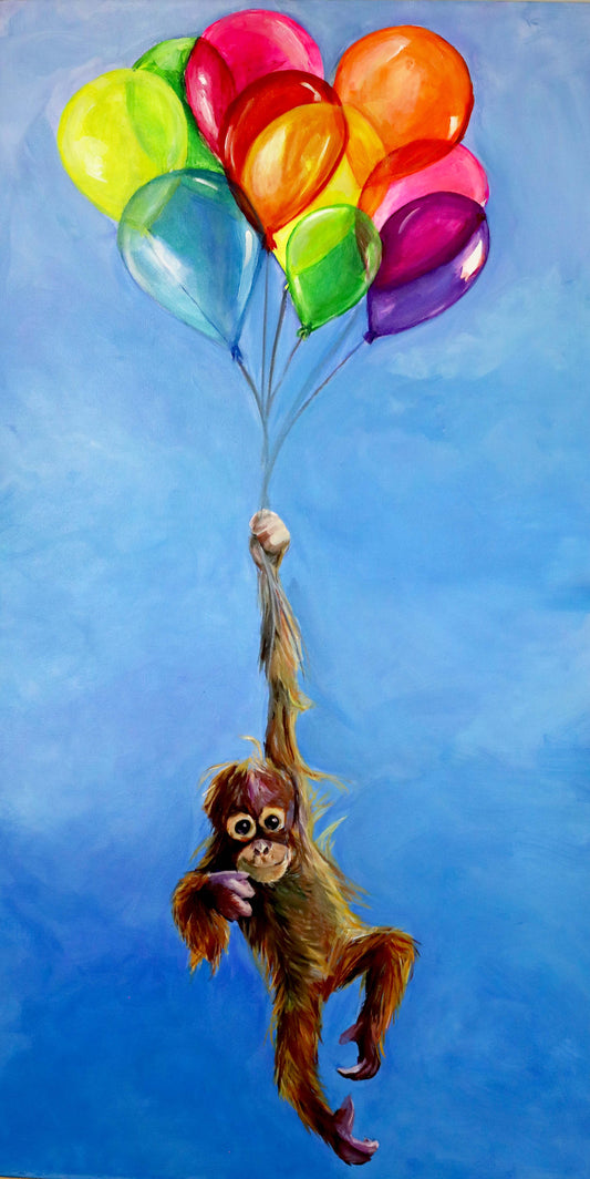 Monkey with Balloons
