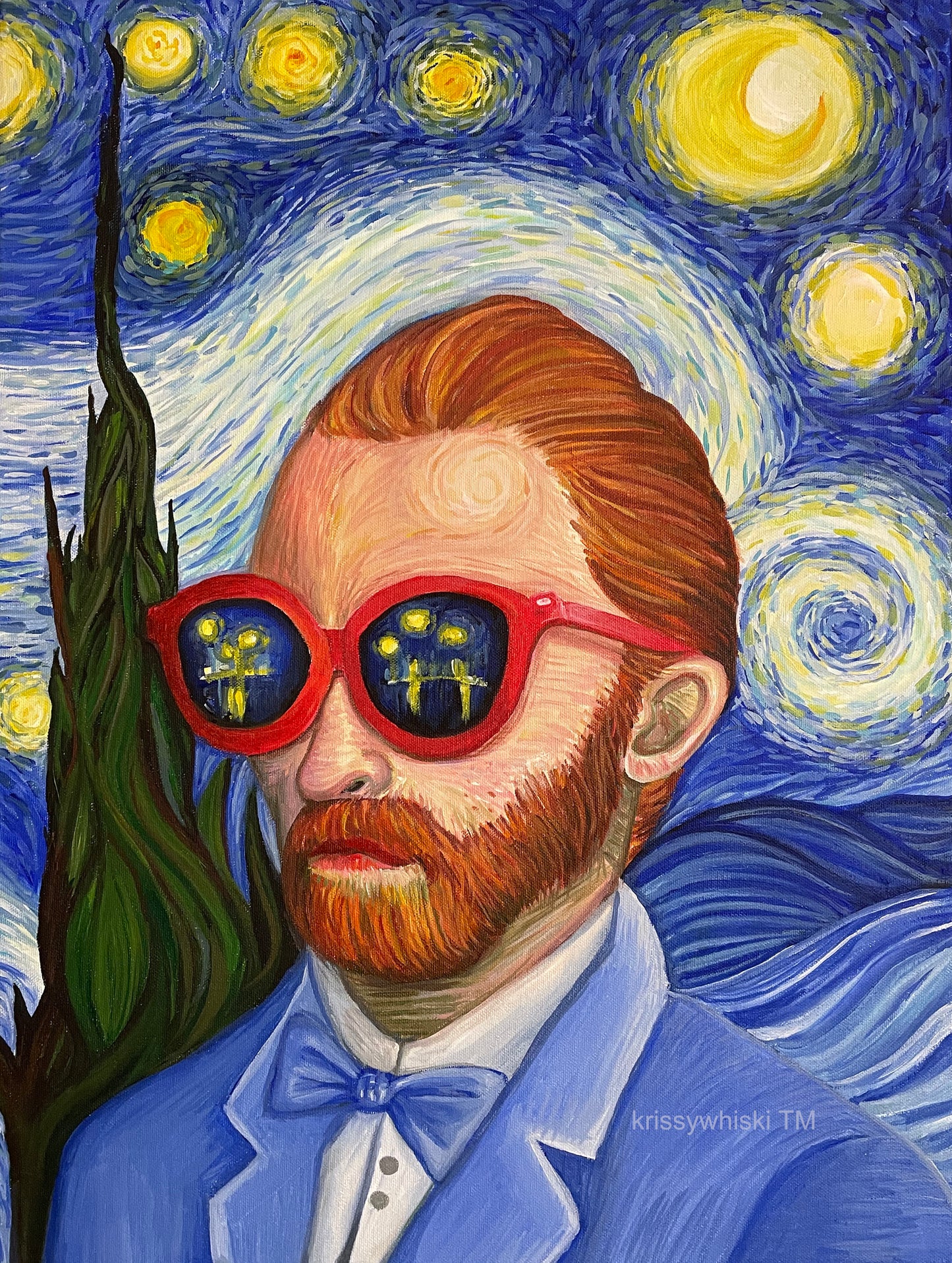 Van Gogh Starry Night Portrait