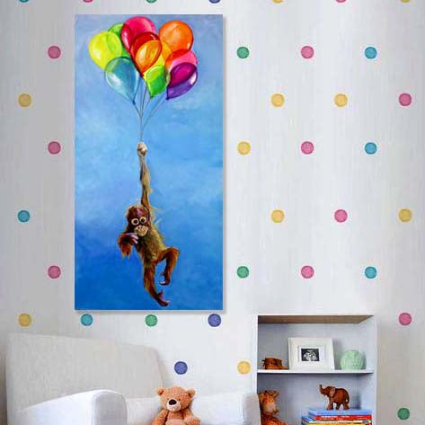Monkey with Balloons