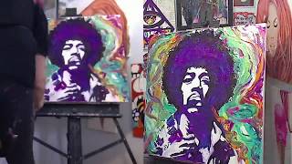 Jimi Hendrix Speed Painting